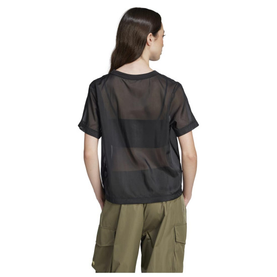 Adidas Γυναικεία κοντομάνικη μπλούζα Adicolor Sheer 3-S Tee